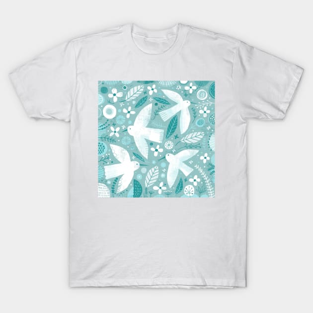 Four Birds T-Shirt by Gareth Lucas